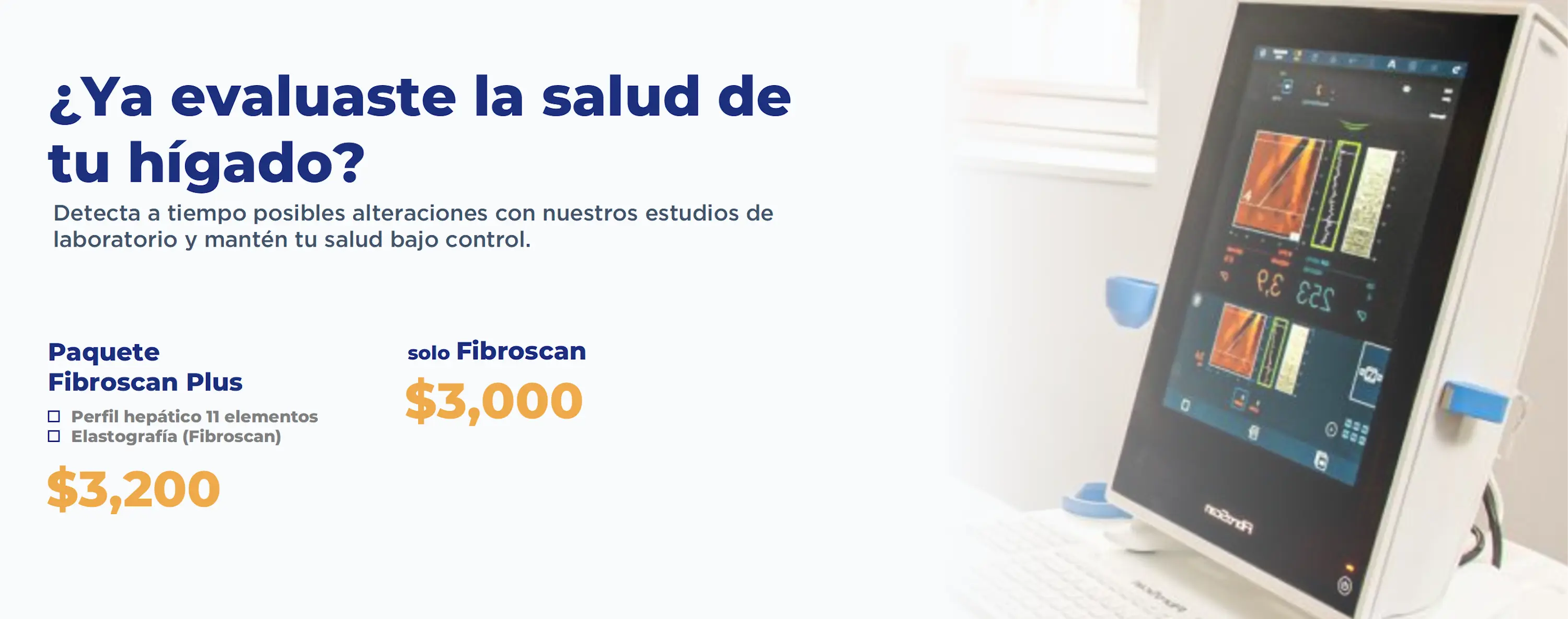 Paquete fibroscan